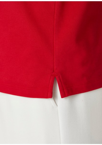 Comfort Fit Kırmızı Polo Yaka T-Shirt