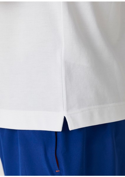 Comfort Fit Beyaz Polo Yaka T-Shirt