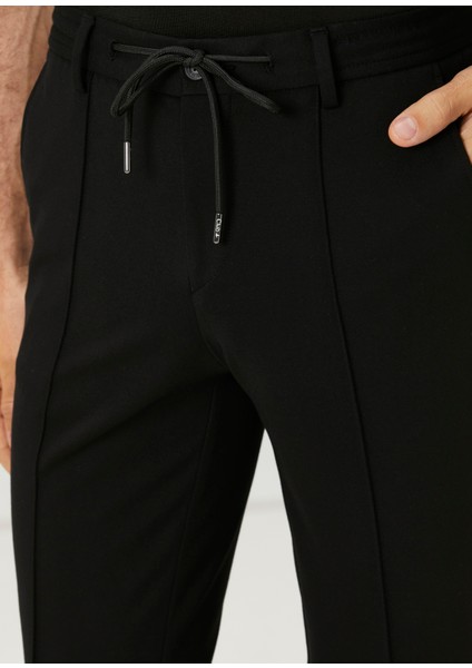 Siyah Beli Kordonlu Spor Pantolon fırsatları