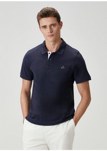 Comfort Fit Lacivert Polo Yaka T-Shirt fiyatları