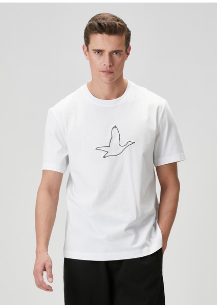 Relaxed Fit Beyaz T-Shirt