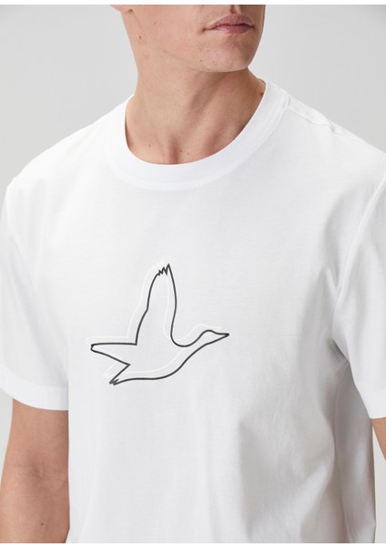 Relaxed Fit Beyaz T-Shirt