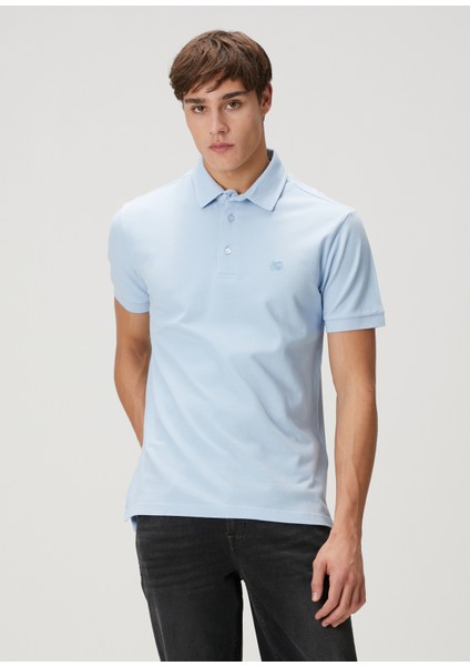 Açık Mavi Polo Yaka T-Shirt