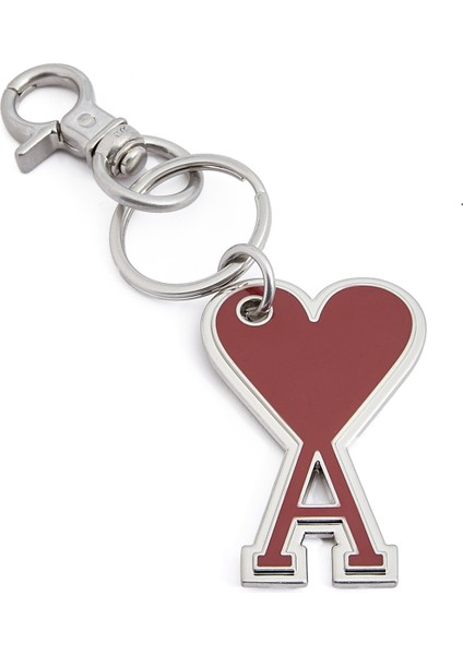 Bordo Logo Detaylı Anahtarlık