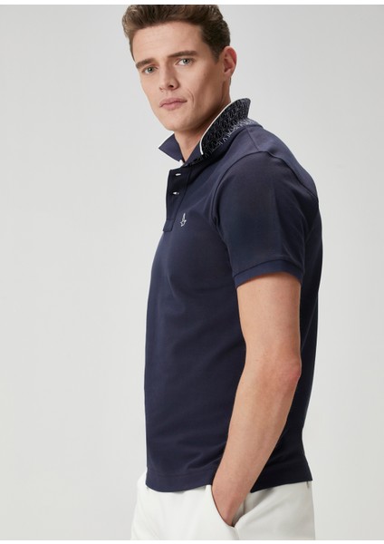 Slim Fit Lacivert Polo Yaka T-Shirt fırsatları