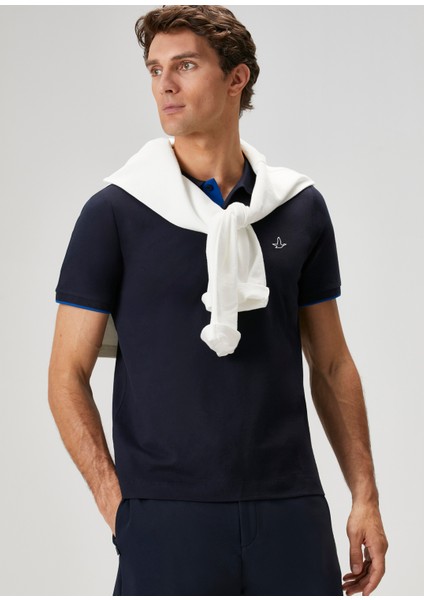 x Anadolu Efes Lacivert Polo Yaka T-Shirt