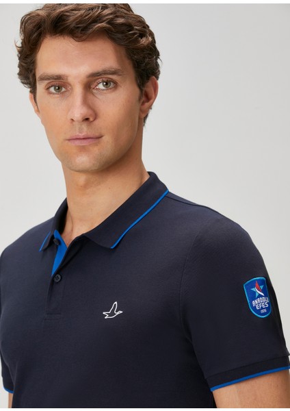 x Anadolu Efes Lacivert Polo Yaka T-Shirt