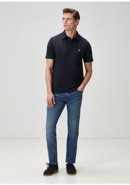 Comfort Fit Lacivert Polo Yaka T-Shirt fiyatları