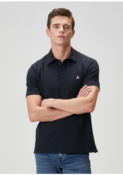 Comfort Fit Lacivert Polo Yaka T-Shirt modelleri