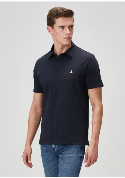 Comfort Fit Lacivert Polo Yaka T-Shirt fırsatları