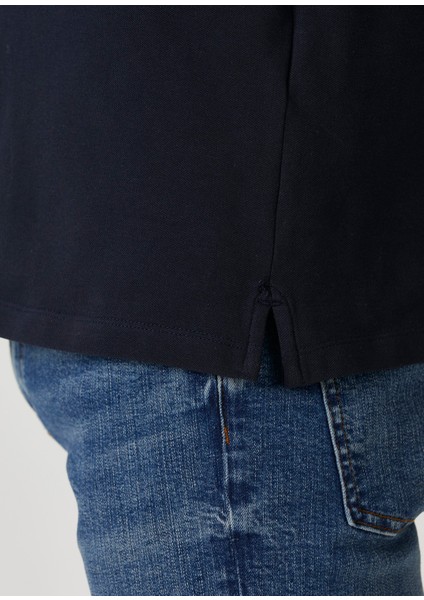 Comfort Fit Lacivert Polo Yaka T-Shirt