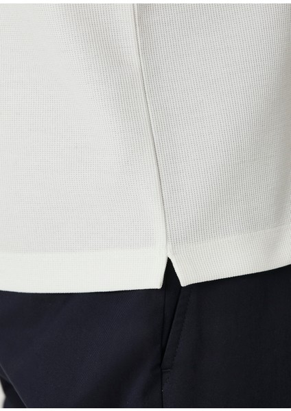 Comfort Fit Beyaz Polo Yaka T-Shirt
