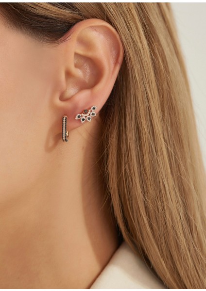 Flare Siyah Pırlanta Taşlı Rose Gold Kadın Piercing fırsatları
