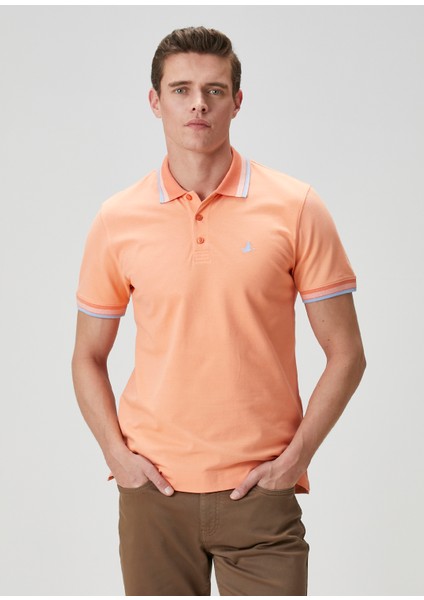 Comfort Fit Kayısı Polo T-Shirt fiyatları