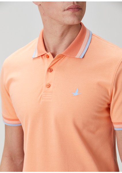 Comfort Fit Kayısı Polo T-Shirt