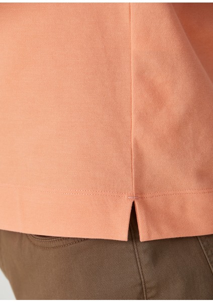 Comfort Fit Kayısı Polo T-Shirt
