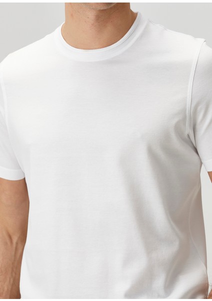 Beyaz Merserize T-Shirt