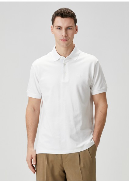 Beyaz Polo Yaka T-Shirt