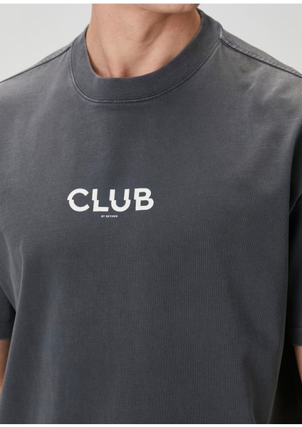 Antrasit Oversize T-Shirt