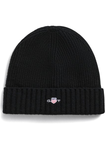 Siyah Yün Unisex Bere