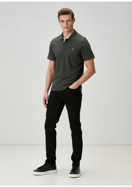 Comfort Fit Haki Polo Yaka T-Shirt modelleri