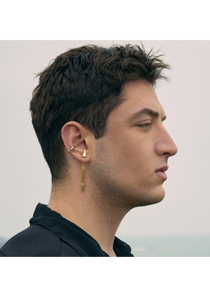 Spirit Tekli Altın Kaplama Ear-Pin 925 Ayar Gümüş Küpe fiyatları