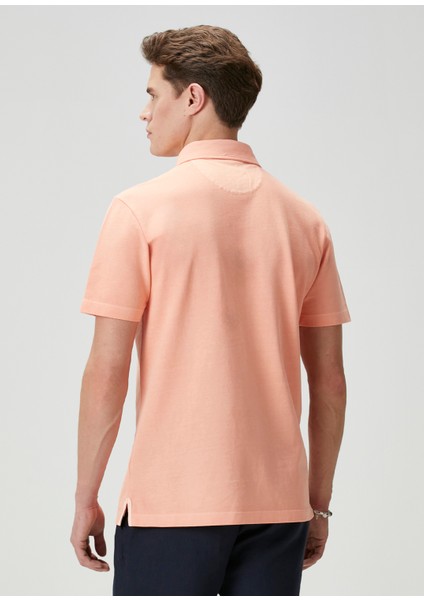 Comfort Fit Kayısı Polo Yaka T-Shirt indirimleri