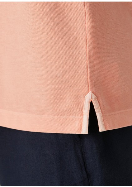 Comfort Fit Kayısı Polo Yaka T-Shirt