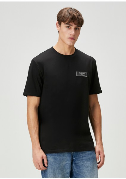 Siyah Organik Pamuk T-Shirt