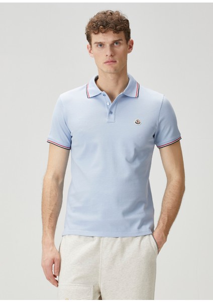 Açık Mavi Polo Yaka T-Shirt