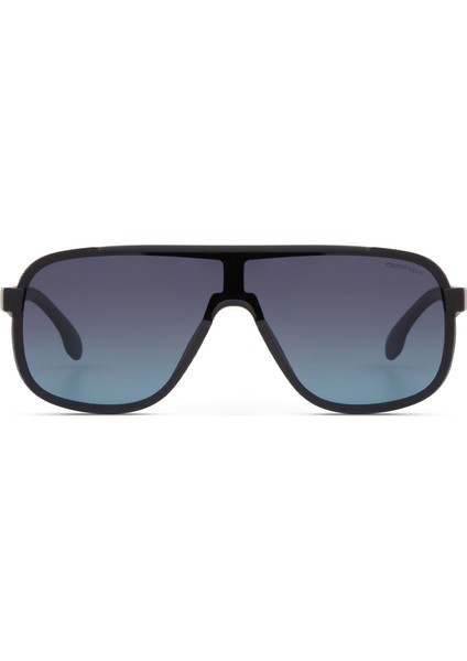 Ds 2376 C2 Mat Siyah Asetat Unisex Güneş Gözlüğü