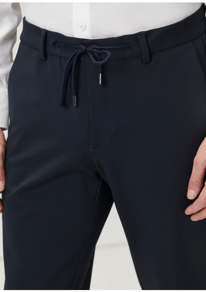 Lacivert Beli Kordonlu Chino Pantolon fırsatları