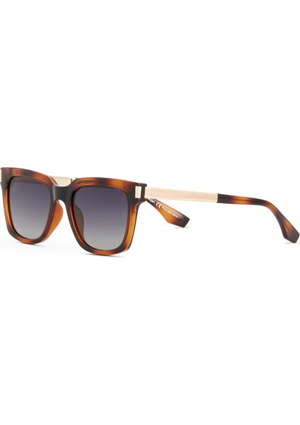 Ds 2373 C4 Kare Havana Altın Rengi Asetat Metal Unisex Güneş Gözlüğü fiyatları
