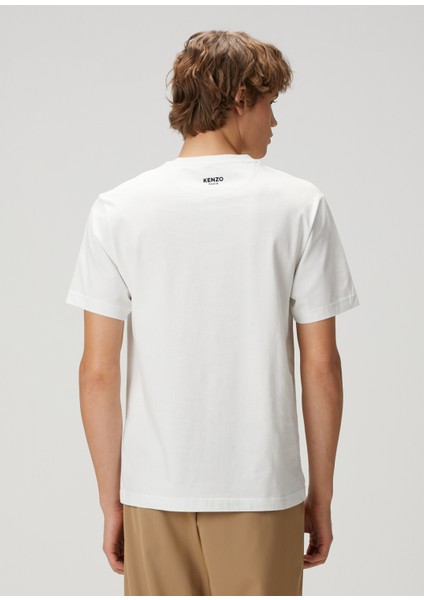 Pop Kırık Beyaz Logo Nakışlı T-Shirt fırsatları