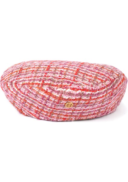 Diana Pembe Tüvit Kadın Beret Şapka