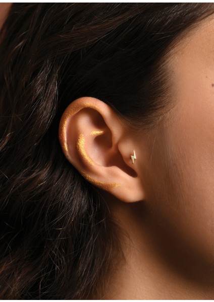 Carla 14 Ayar Altın Piercing