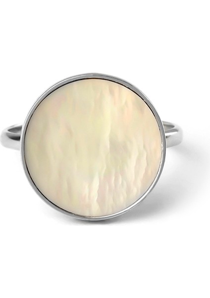 Mother Of Pearl Ring 8 Ayar Kadın Altın Yüzük
