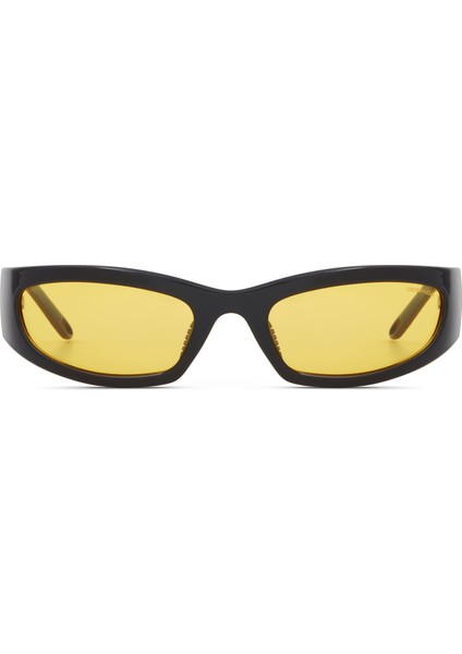 Ds 2377 C2 Oval Siyah Asetat Unisex Güneş Gözlüğü