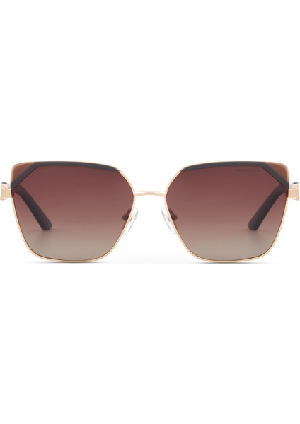 Ds 2395 C2 Cat Eye Altın Rengi Metal Kadın Güneş Gözlüğü fiyatları