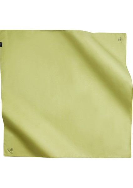 Açık Yeşil Ipek Twill Kadın Eşarp