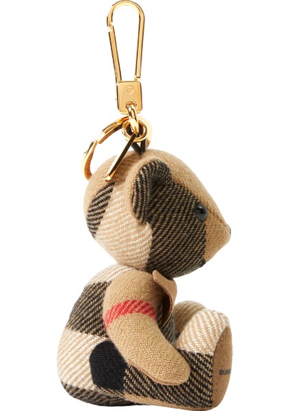 Thomas Bear Charm With Bow Tie Bej Kadın Anahtarlık