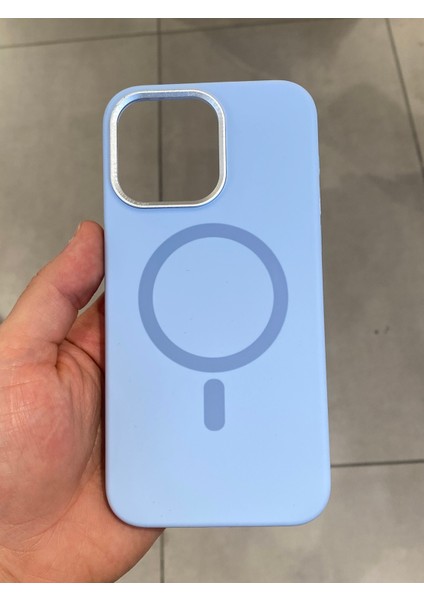 Iphone 14 Pro Max Uyumlu Magsafe Şarj Destekli Içi Kadife Silikon Kılıf