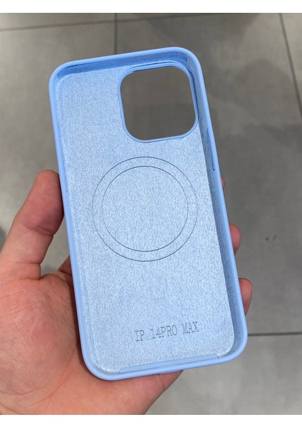 Iphone 14 Pro Max Uyumlu Magsafe Şarj Destekli Içi Kadife Silikon Kılıf fiyatları