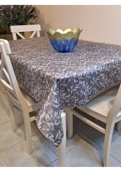 Kumaş Dokulu Tabanı Silikonlu Yıkanabilir Silinebilir Ütülenebilir Kaymaz Dekoratif Masa Örtüsü