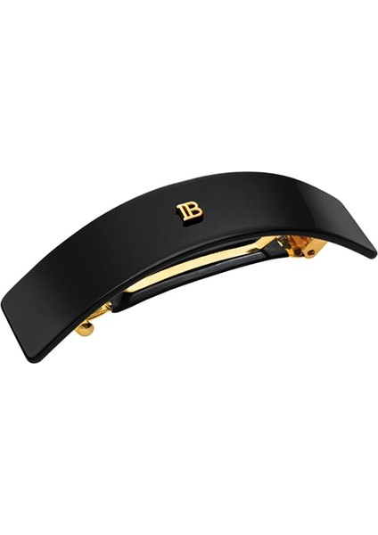 Cellulose Acetate Barrette Pour Cheveux Siyah Büyük Boy Kadın Toka