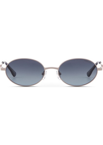 Ds 2335 C4 Metal Oval Gümüş Mavi Unisex Güneş Gözlüğü