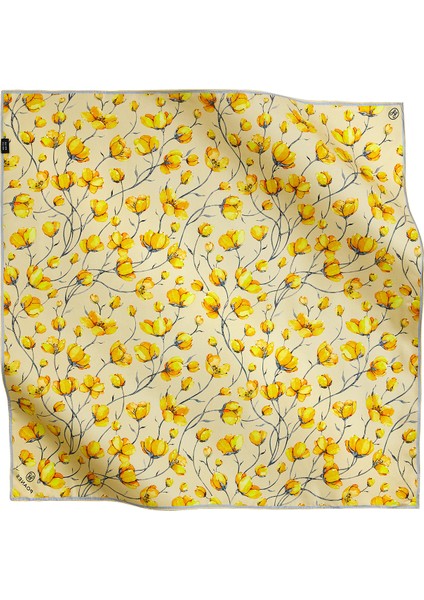 Twill Çift Baskılı Ipek Eşarp