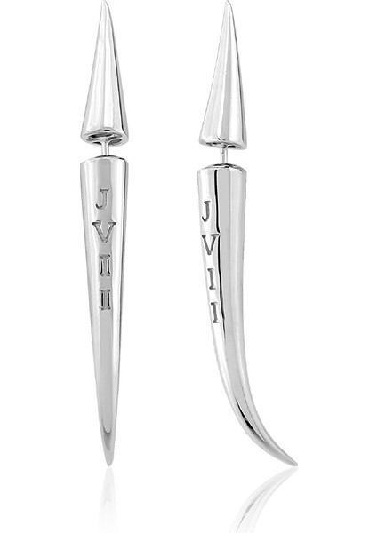 Leda 925 Ayar Gümüş ve Rodyum Kaplama Sallantılı Kadın Küpe