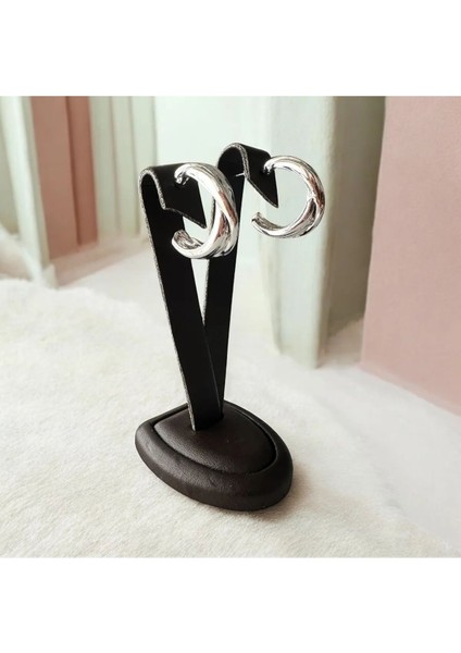 Gümüş Renk Kadın Küpe