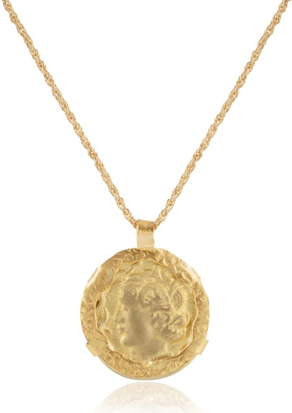 Demeter Bronz Para Kadın Kolye